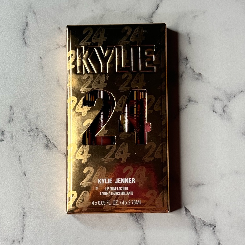 KYLIE Cosmetics LIP SHINE LACQUER SET Liquid Lipstick 24K BIRTHDAY COLLECTION
